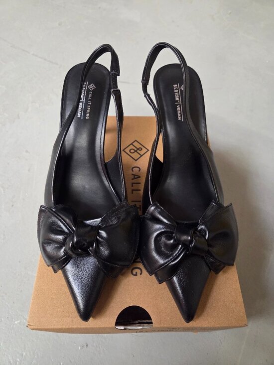Call It Spring Shoes - Call It Spring black bow heels